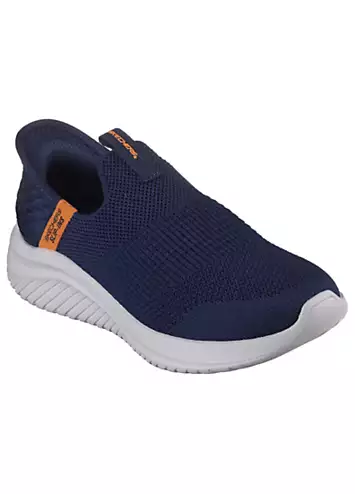Boys Blue Ultra Flex 3.0 Smooth Step Slip Ins Trainers by Skechers | Look Again
