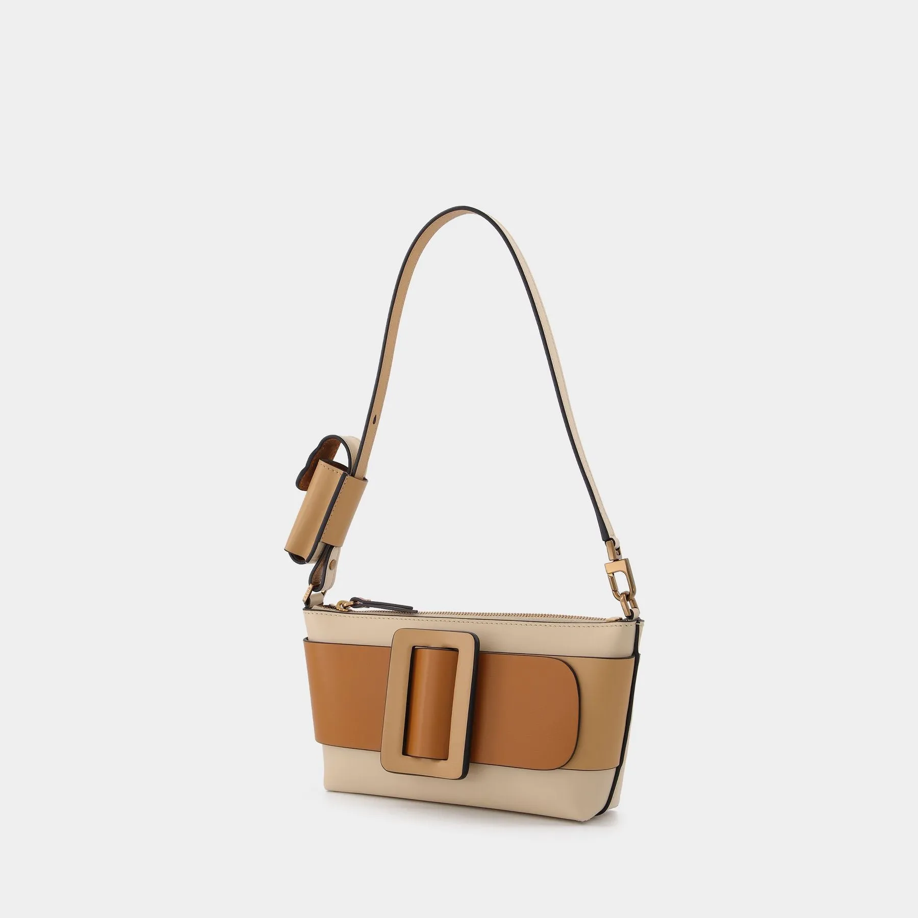 Boyy  Buckle Pouchette Bag in Brown Leather