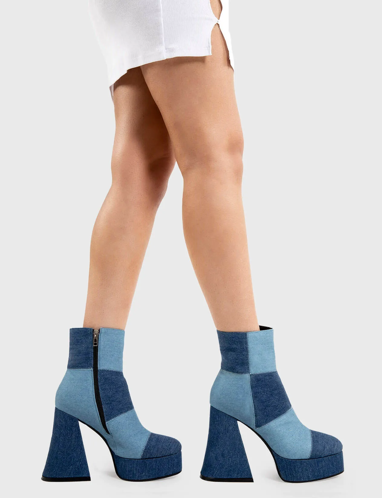 Break In Two Platform Ankle Boots