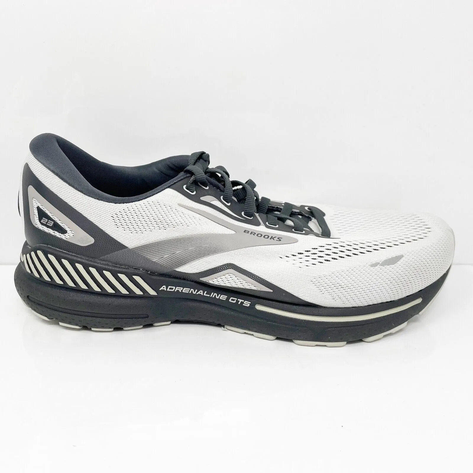 Brooks Mens Adrenaline GTS 23 1103914E065 Gray Running Shoes Sneakers Size 11 4E
