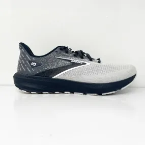 Brooks Mens Launch 10 1104092E052 White Running Shoes Sneakers Size 8 2E