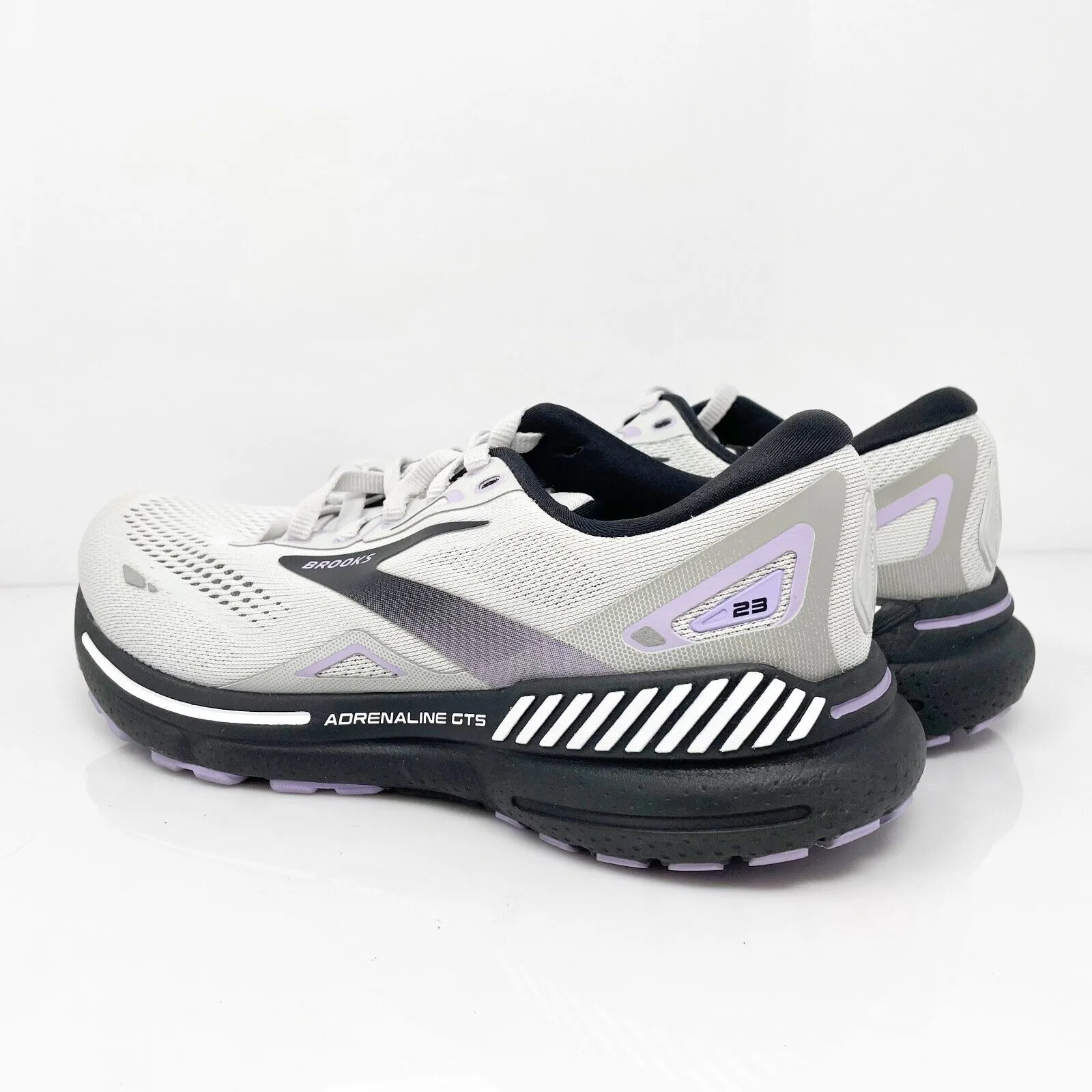 Brooks Womens Adrenaline GTS 23 1203811B039 White Running Shoes Sneakers Size 8B