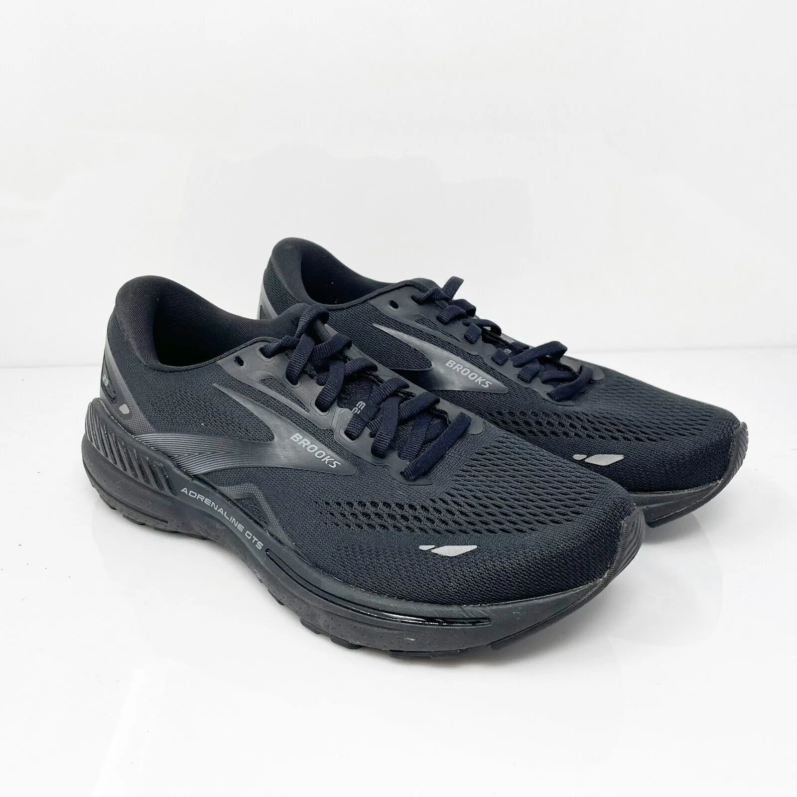Brooks Womens Adrenaline GTS 23 1203811D020 Black Running Shoes Sneakers Sz 8 D