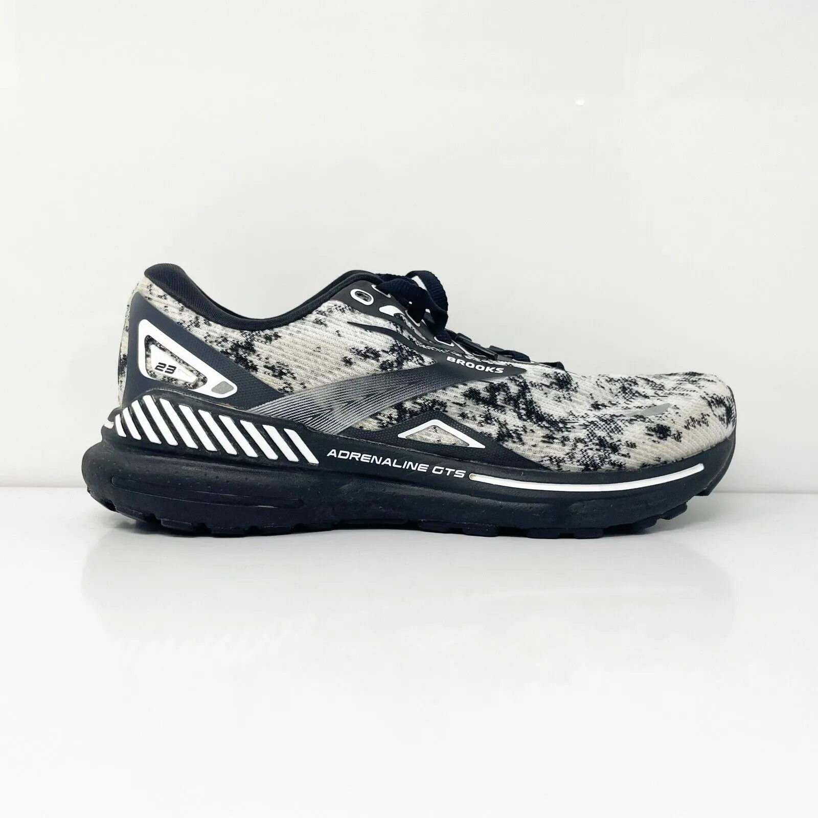 Brooks Womens Adrenaline GTS 23 1203811D135 White Running Shoes Sneakers 7.5 D