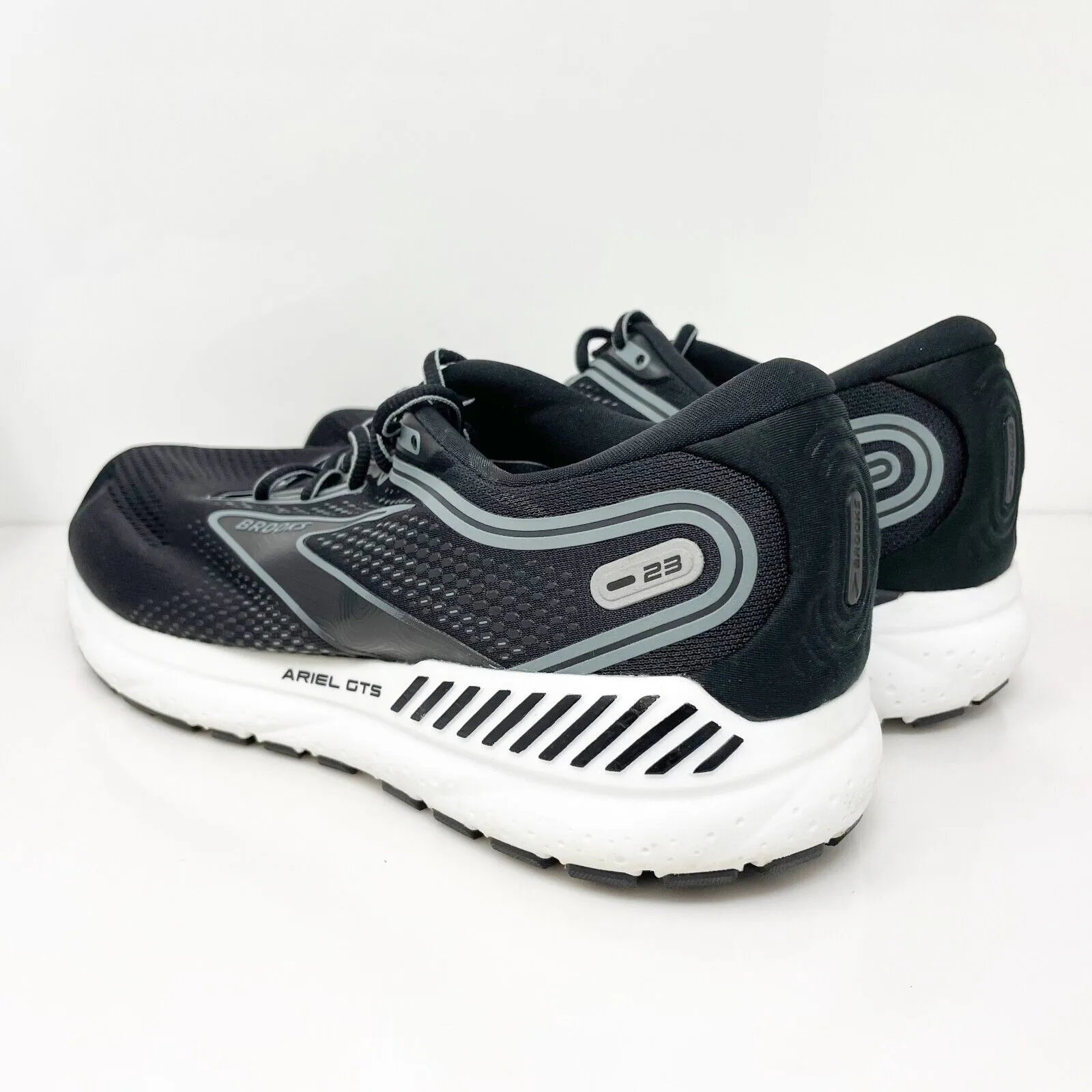 Brooks Womens Ariel GTS 23 1203901D090 Black Running Shoes Sneakers Size 12 D
