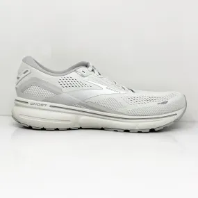 Brooks Womens Ghost 15 1203801B112 White Running Shoes Sneakers Size 11 B