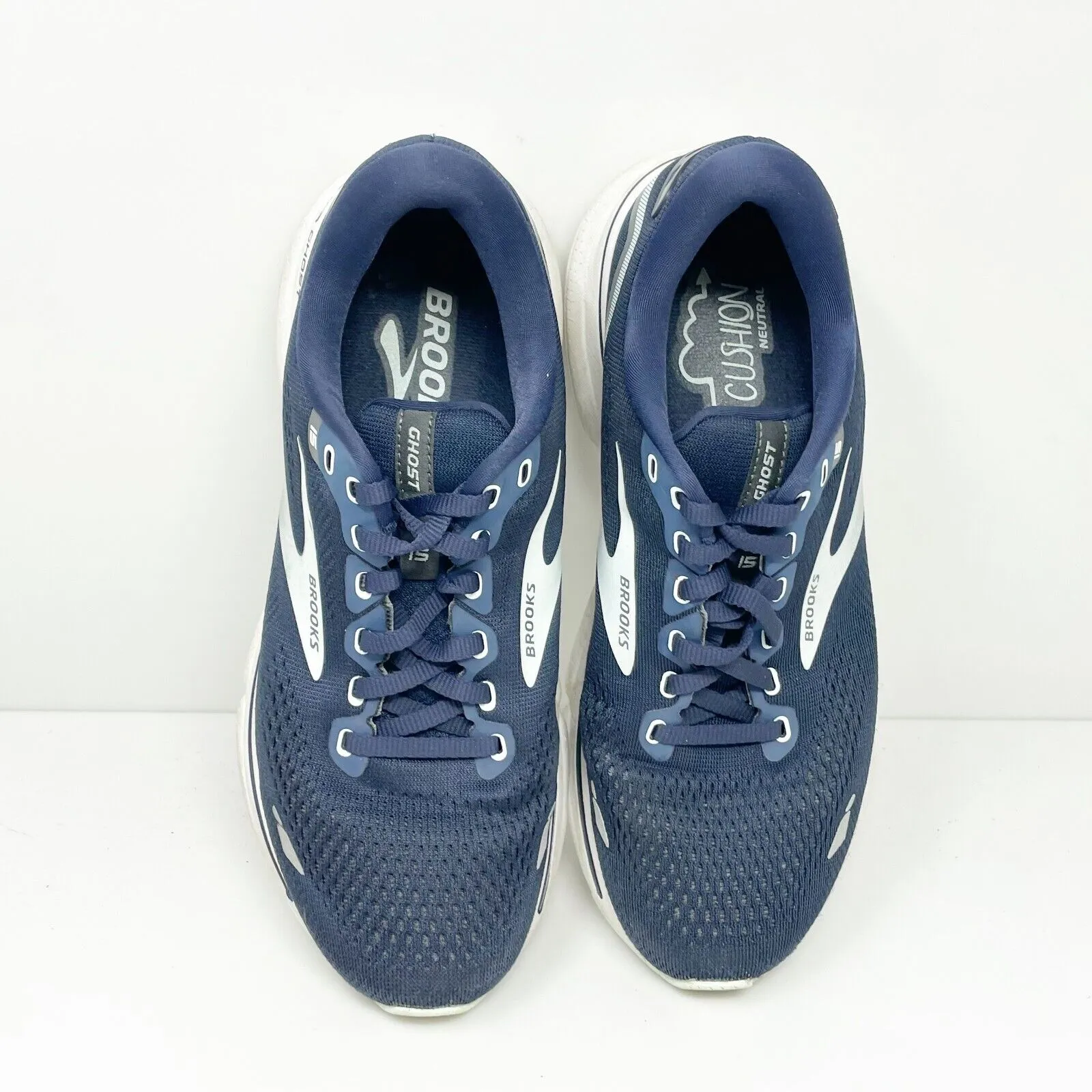 Brooks Womens Ghost 15 1203801B450 Blue Running Shoes Sneakers Size 8.5 B