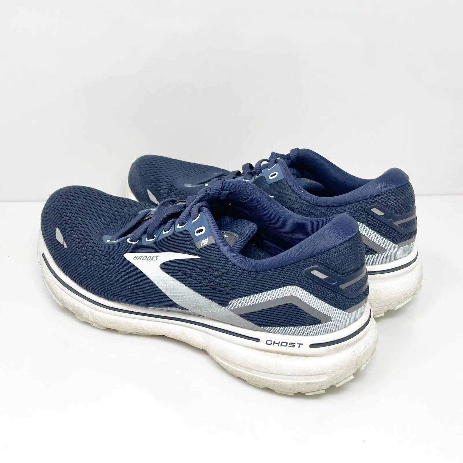 Brooks Womens Ghost 15 1203801B450 Blue Running Shoes Sneakers Size 8.5 B