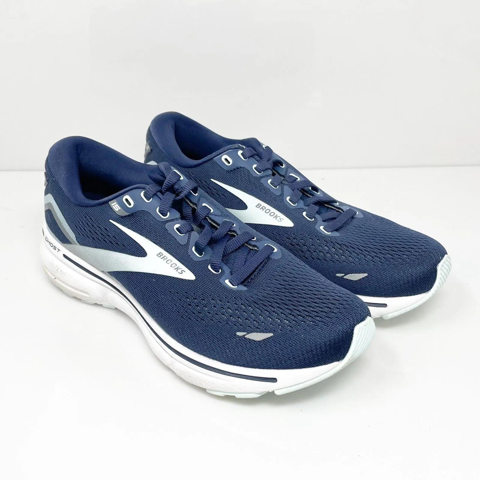 Brooks Womens Ghost 15 1203801D450 Blue Running Shoes Sneakers Size 7 D