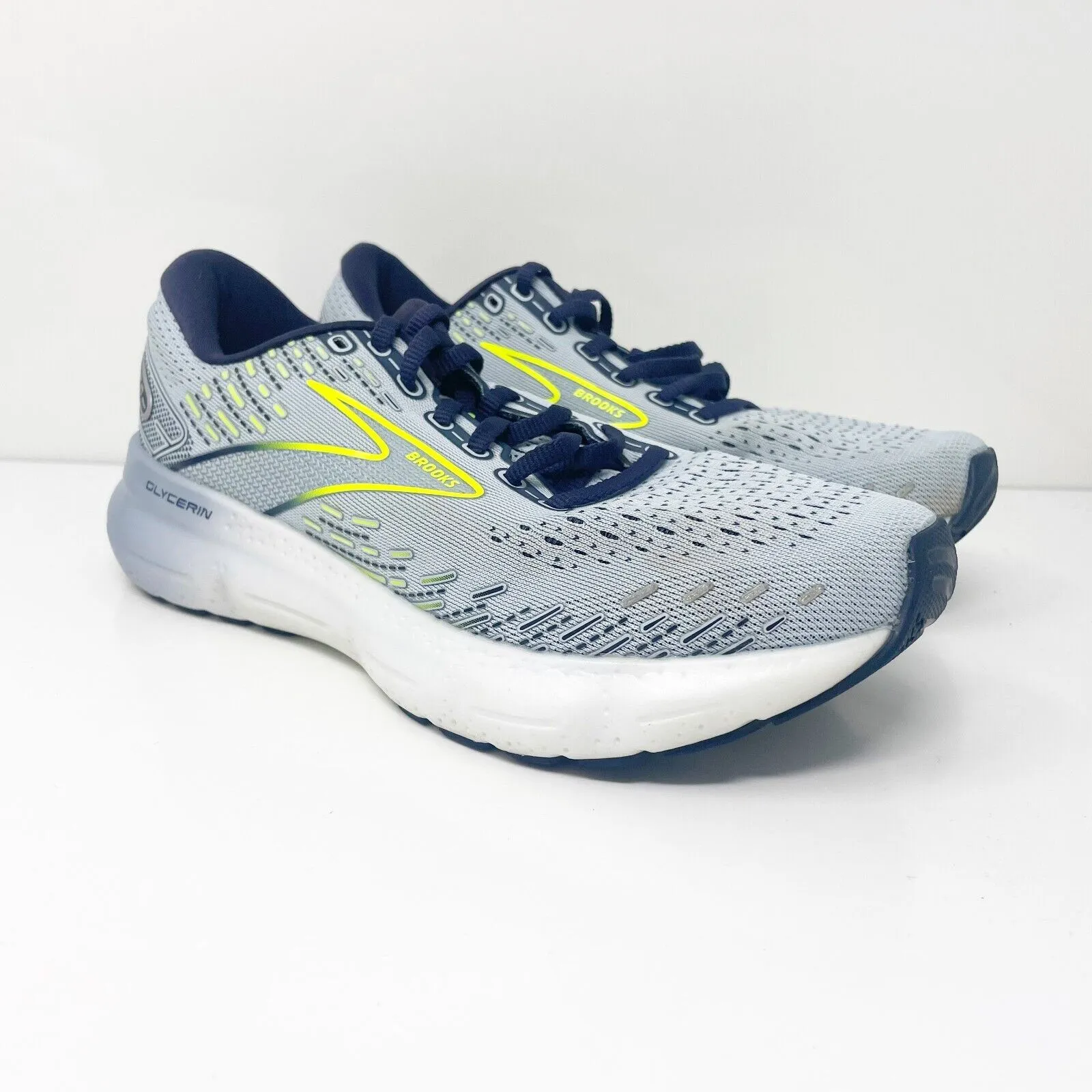 Brooks Womens Glycerin 20 1203691B416 Gray Running Shoes Sneakers Size 8.5 B