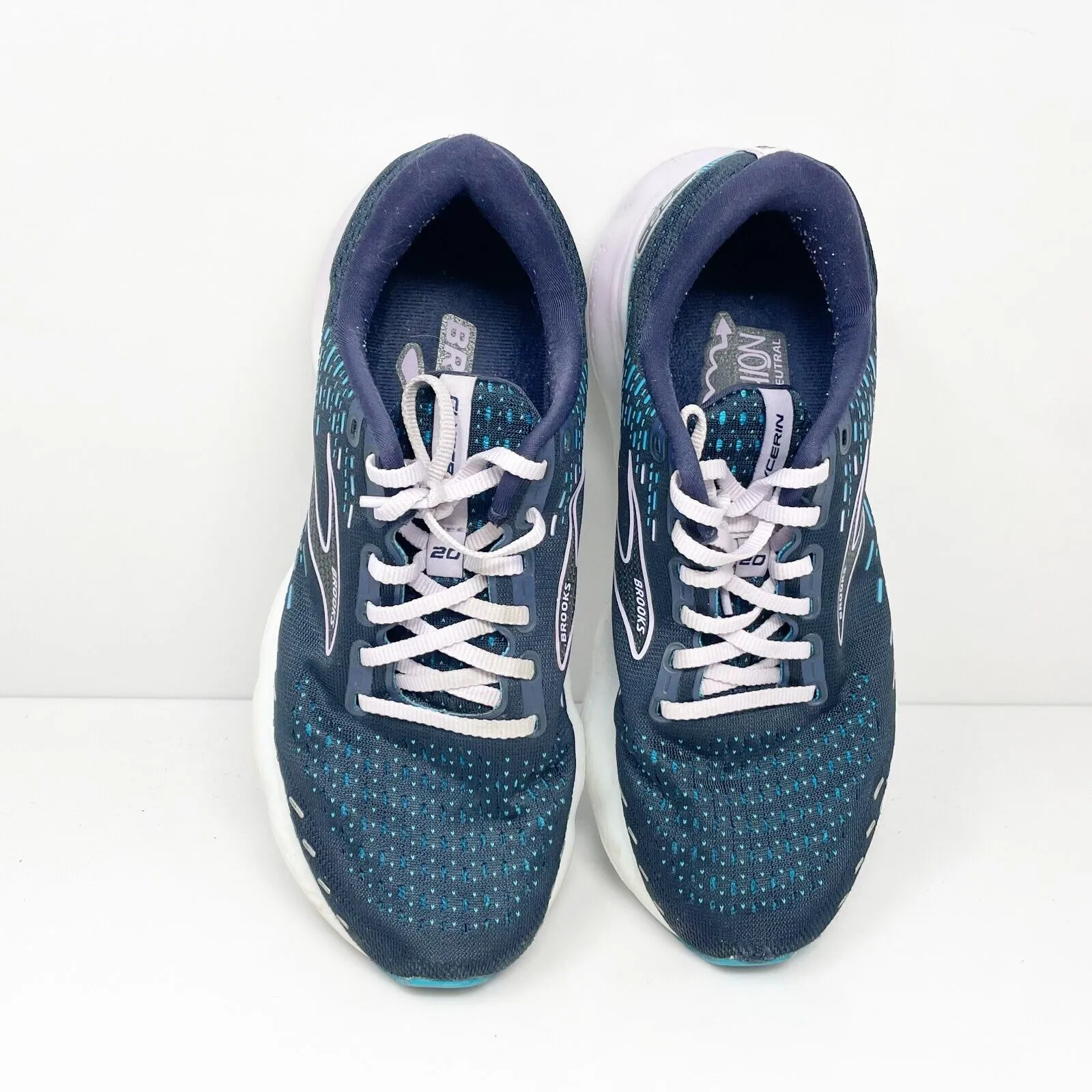 Brooks Womens Glycerin 20 1203691D499 Blue Running Shoes Sneakers Size 8.5 D