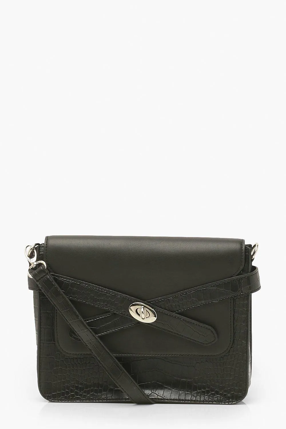 Buckle Strap Cross Body Bag