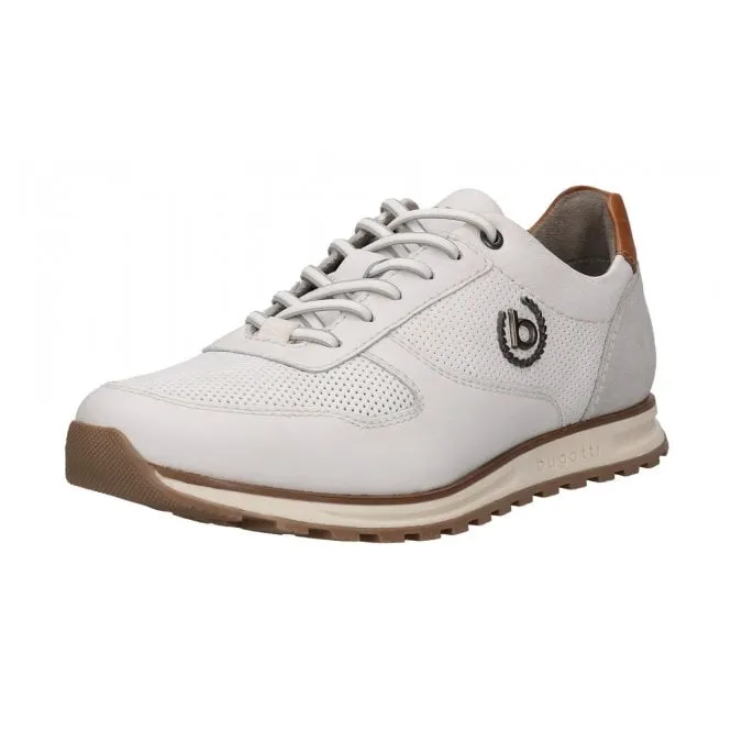 Bugatti  Mens 331-A0211-1000-2000 Cirino White Lace-Up Trainers
