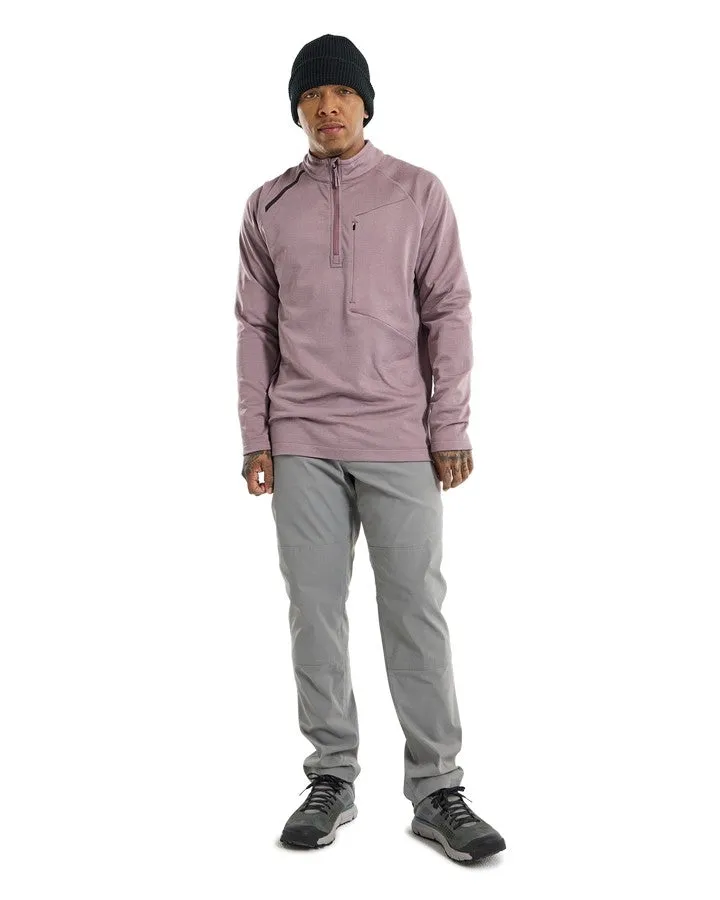 Burton Multipath Grid Quarter-Zip Fleece Elderberry 2023 | Hoodies/Pullovers | Snow Skiers Warehouse