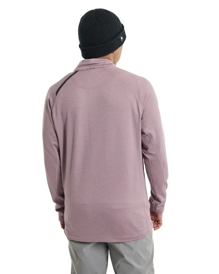 Burton Multipath Grid Quarter-Zip Fleece Elderberry 2023 | Hoodies/Pullovers | Snow Skiers Warehouse