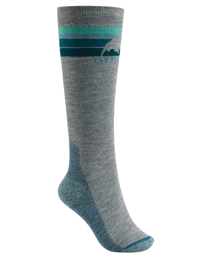 Burton Women's Emblem Midweight Socks - Gray Heather