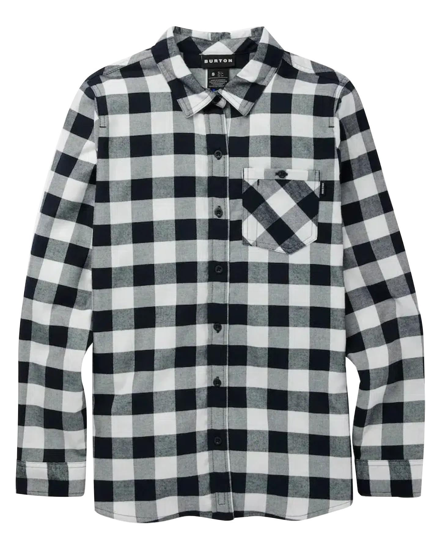 Burton Women's Favorite Long Sleeve Flannel - Stout White Buffalo Plai