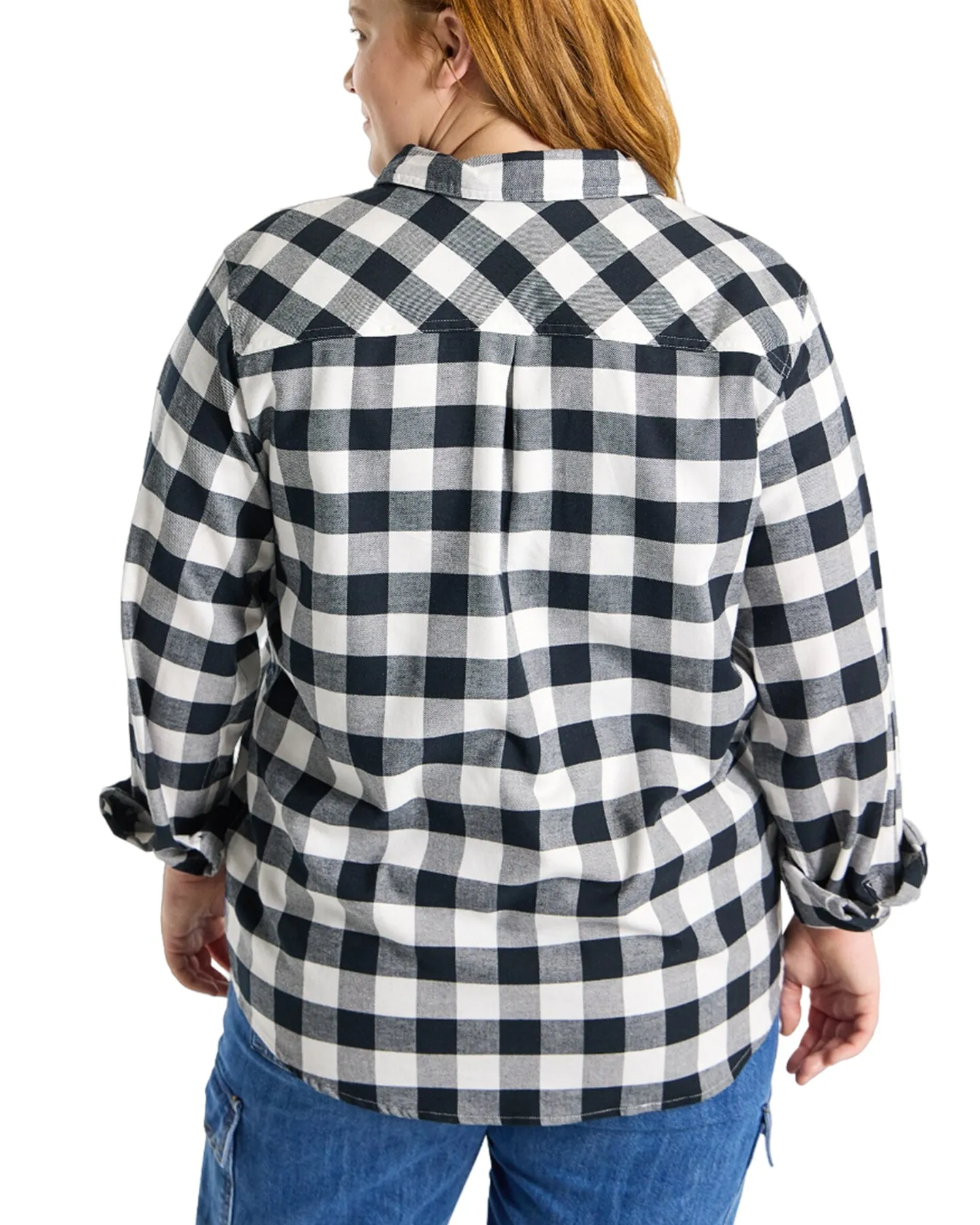 Burton Women's Favorite Long Sleeve Flannel - Stout White Buffalo Plai