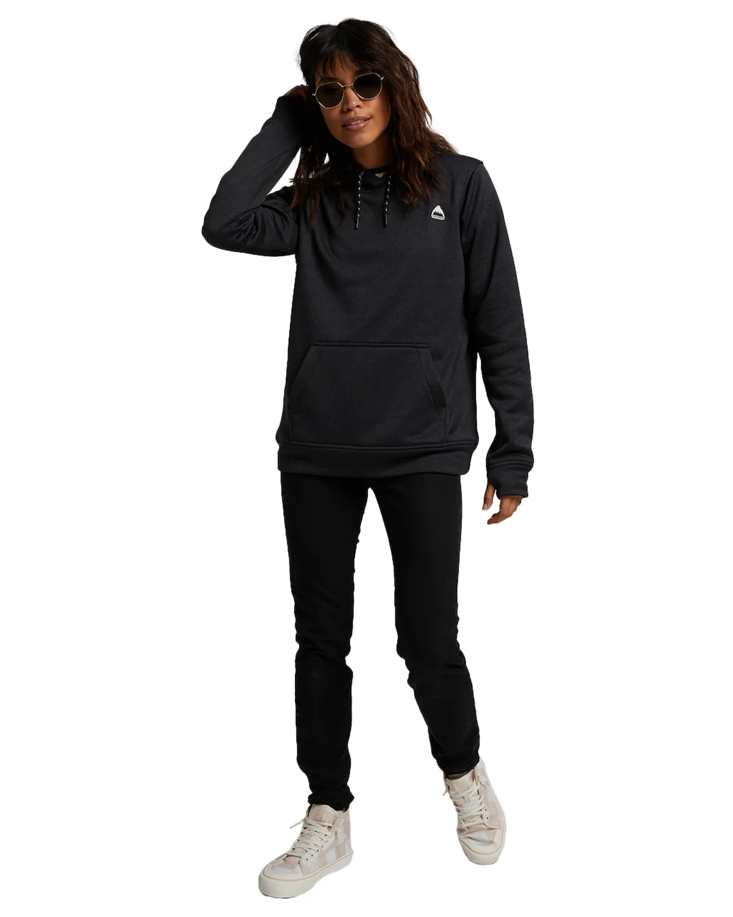 Burton Women's Oak Pullover Hoodie - True Black Heather