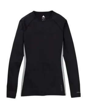 Burton Womens Midweight X Base Layer Crewneck - True Black - 2023