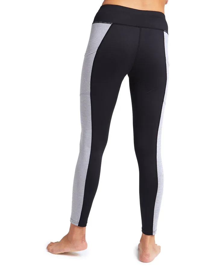 Burton Womens Midweight X Base Layer Pants - True Black/Gray Heather -