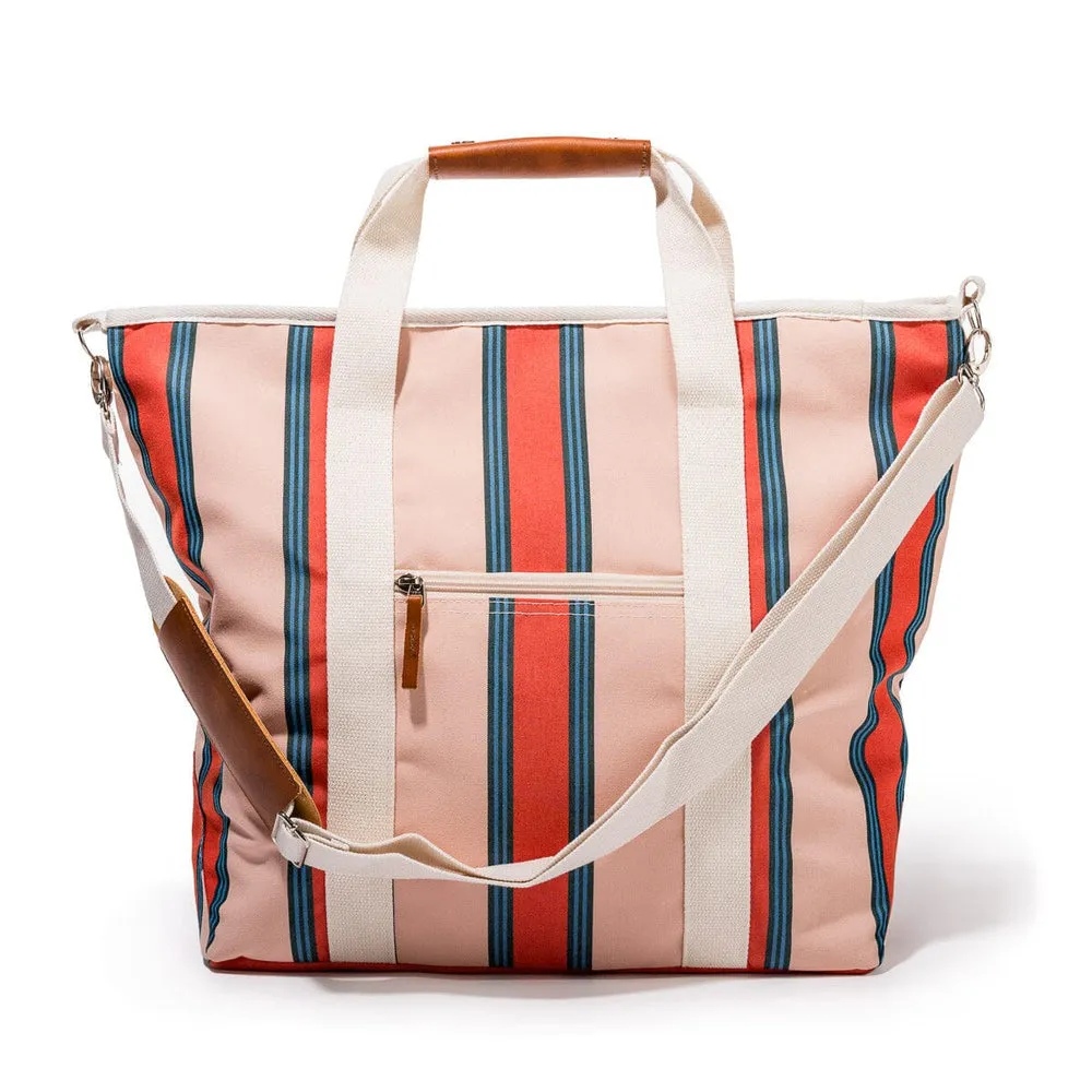 Business & Pleasure - Cooler Tote Bag - Bistro Dusty Pink Stripe-