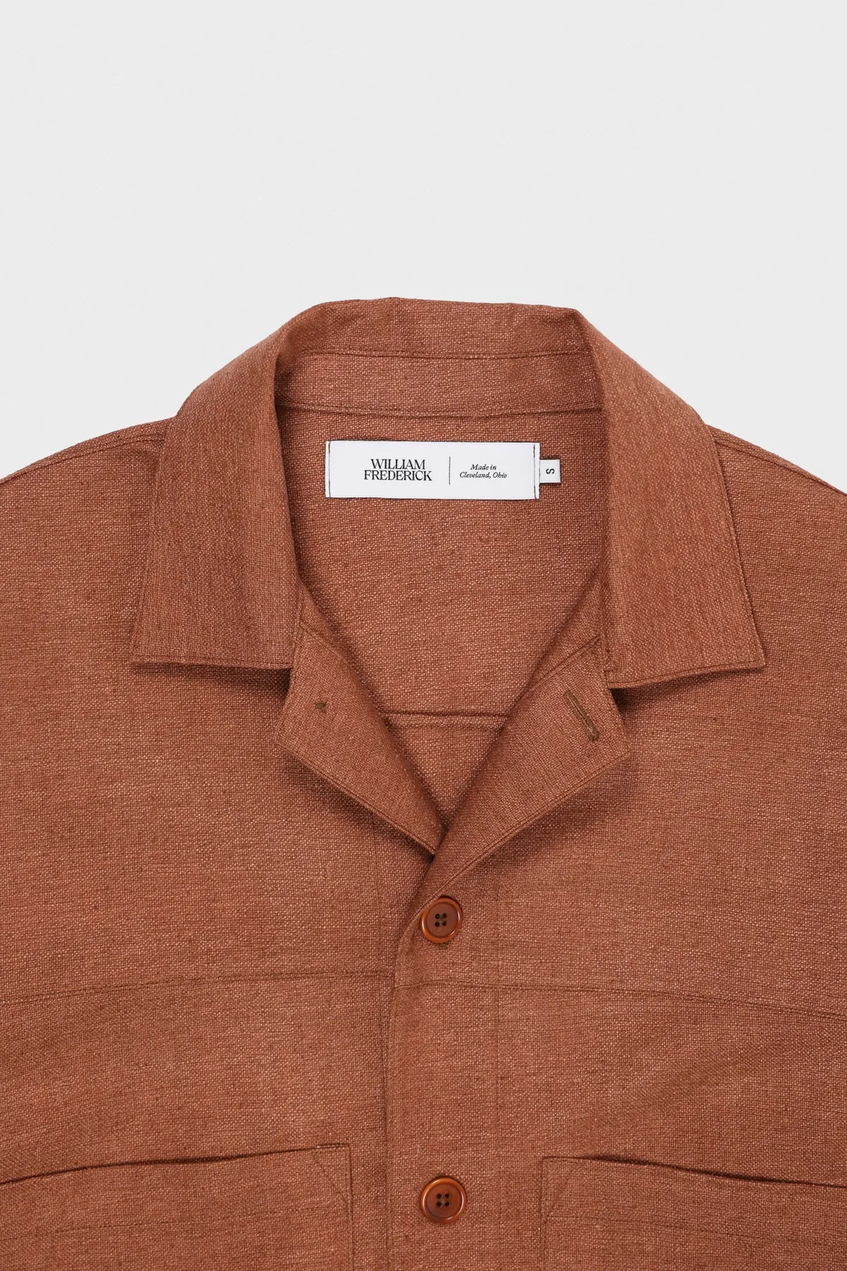 Cafe Jacket - Rust Silk Matka