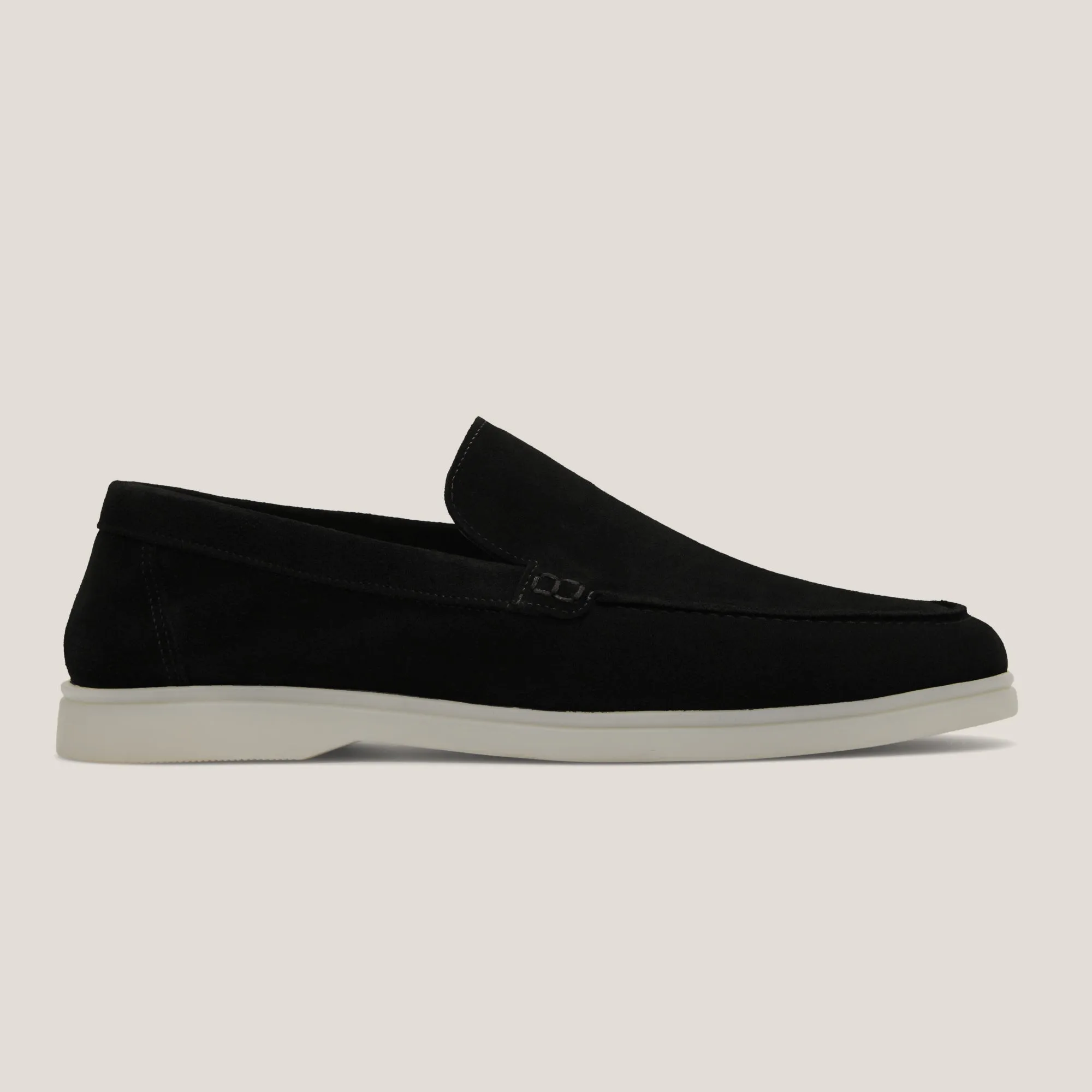 Capri Black Suede Loafers