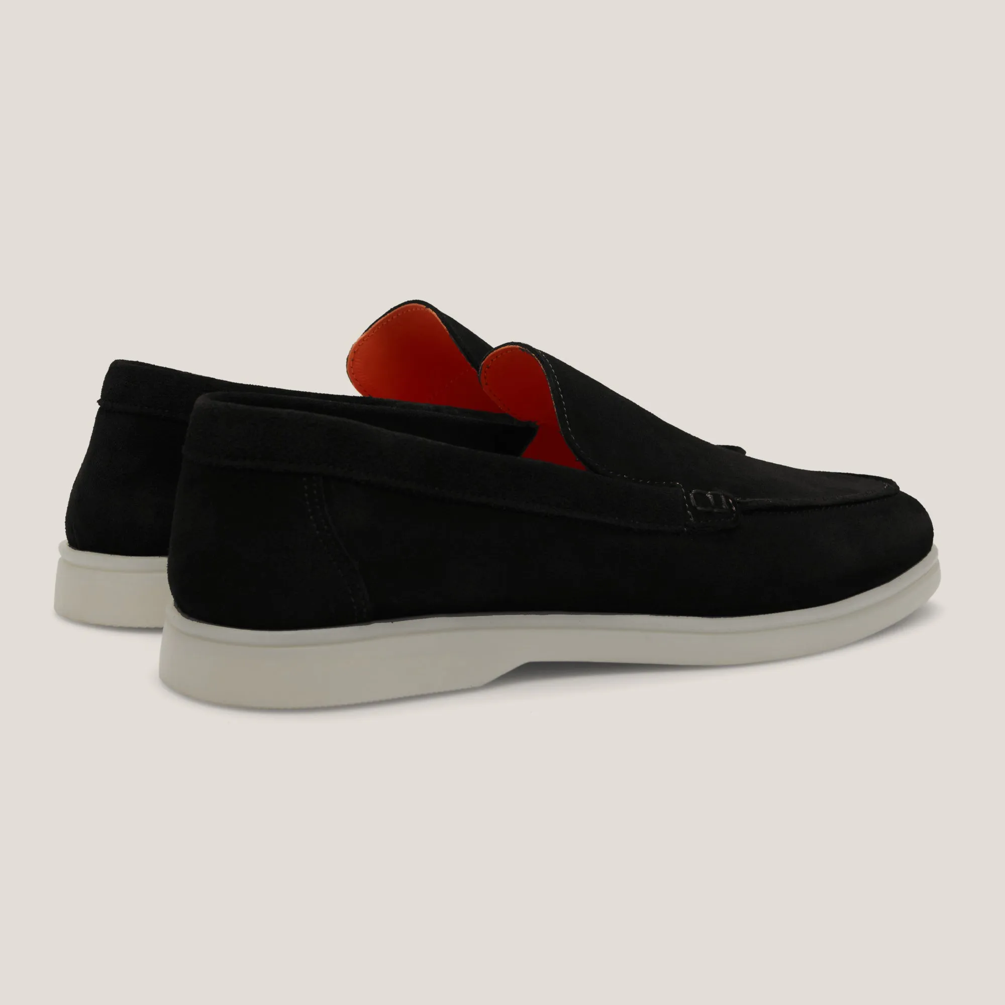 Capri Black Suede Loafers