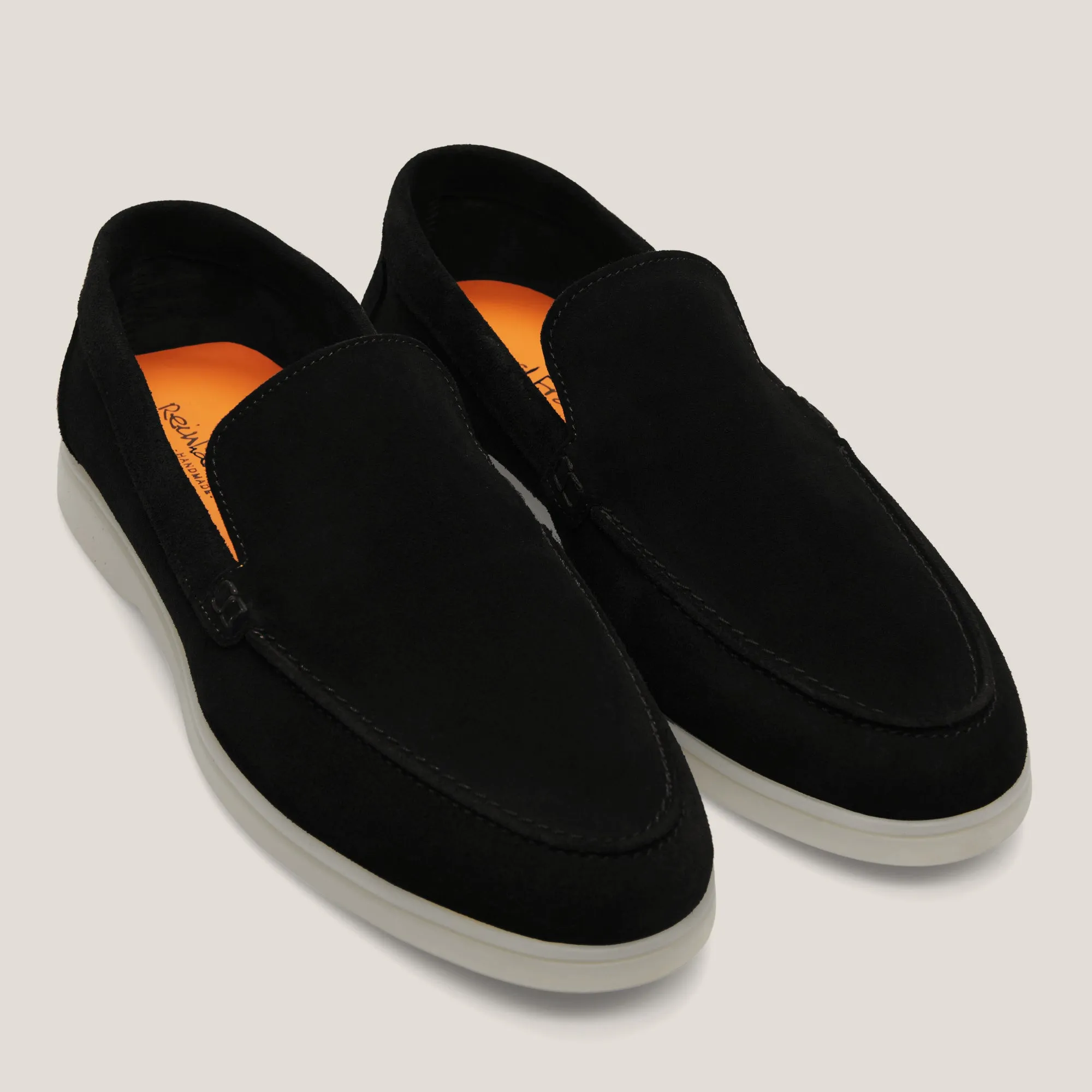 Capri Black Suede Loafers