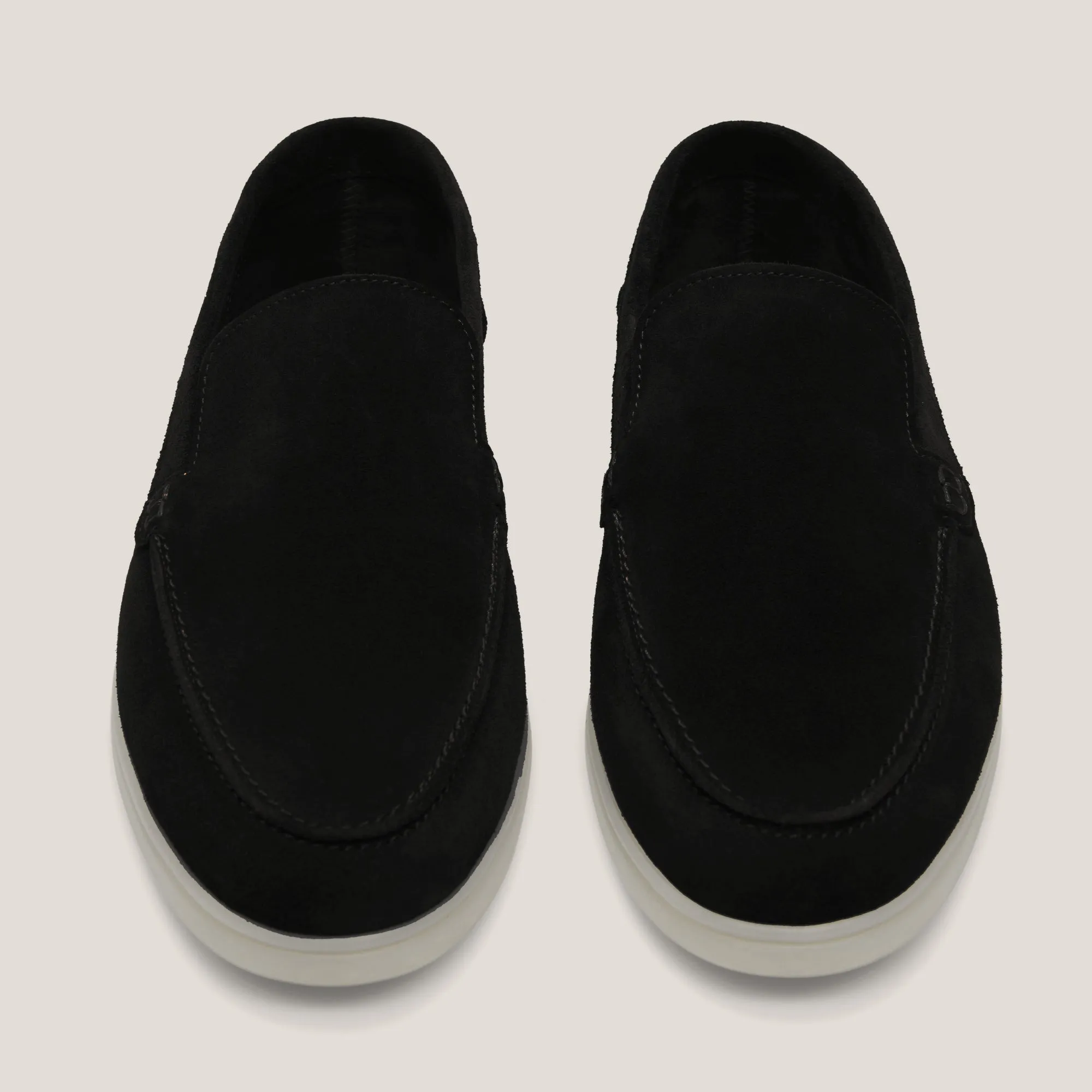 Capri Black Suede Loafers