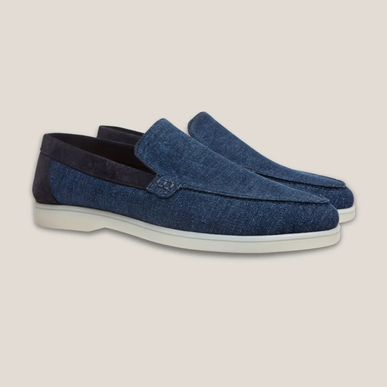 Capri Blue Denim Loafers