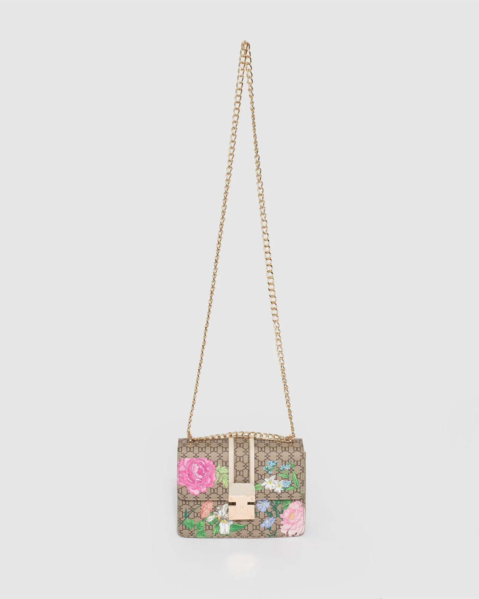 Cara Mono Print Crossbody Bag