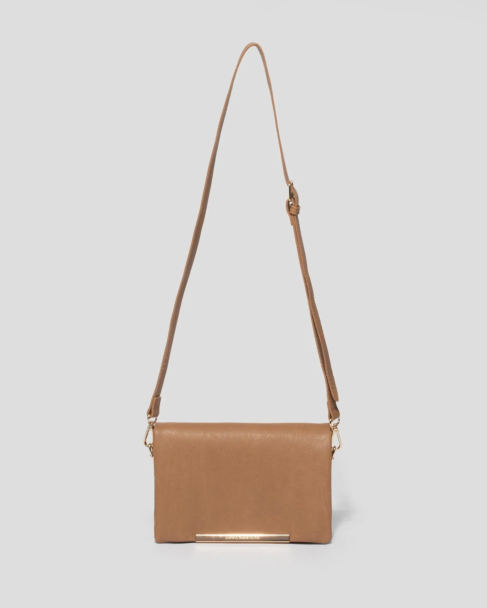 Caramel Nina Pocket Crossbody Bag