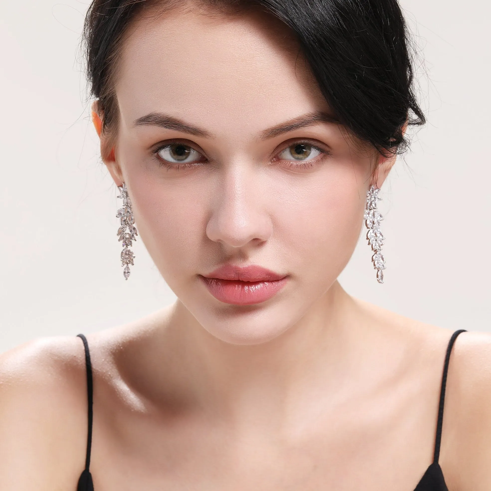 Carey Icon Designer Cubic Zirconia Earrings