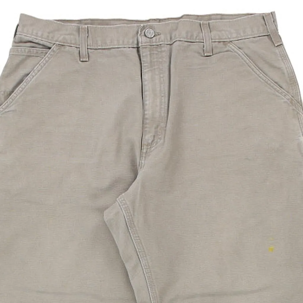 Carhartt Carpenter Trousers - 38W 32L Grey Cotton