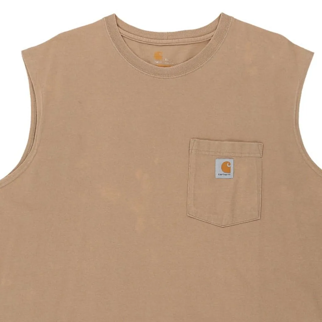 Carhartt Vest - XL Beige Cotton