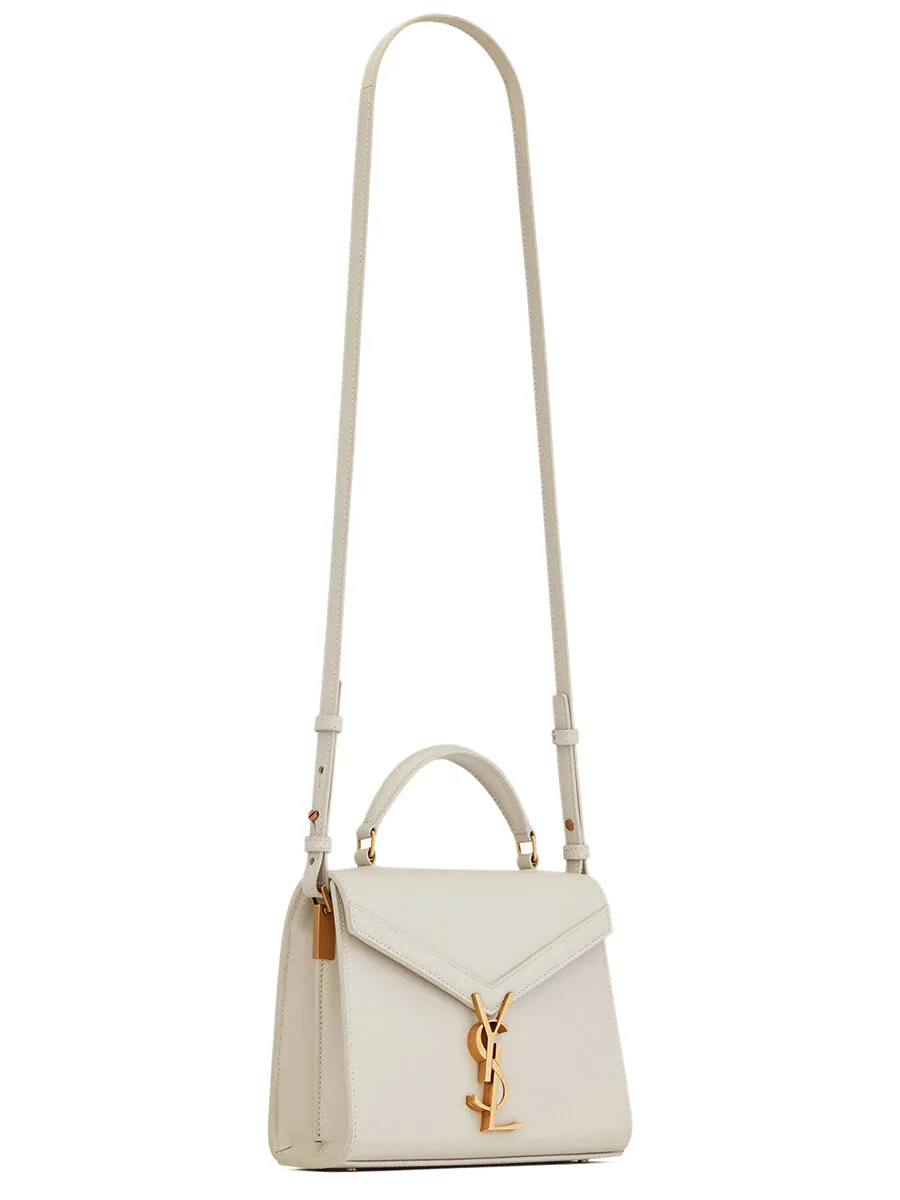 Cassandra Mini Top Handle Bag in Grain de Poudre Embossed Leather