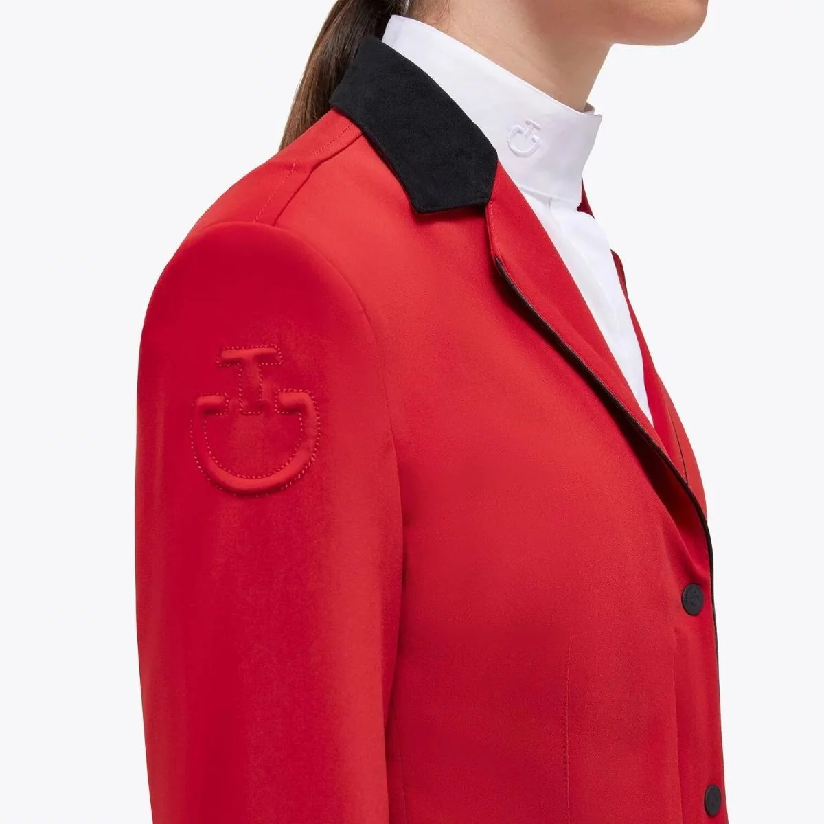 Cavalleria Toscana GP Girl's Zip Competition Jacket - Red - Age 12