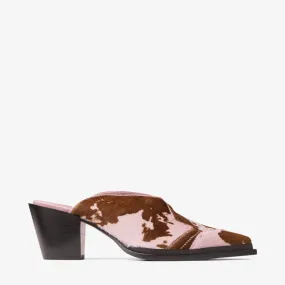 Cece Mule 60 Rose Cow Print Mules