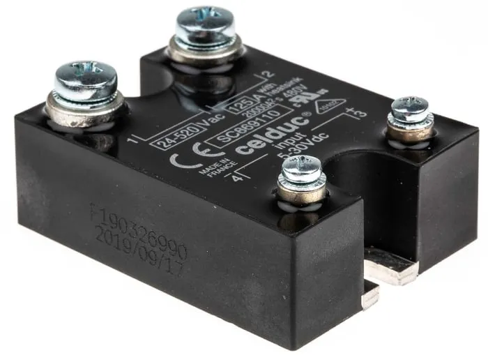 Celduc SC8 Series Solid State Relay, 125 A Load, Panel Mount, 400 V rms Load, 30 V dc Control