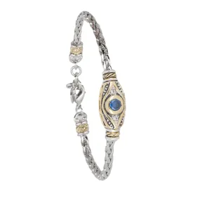 Celebration Petite Pavé Evil Eye Blue Single Strand Bracelet by John Medeiros