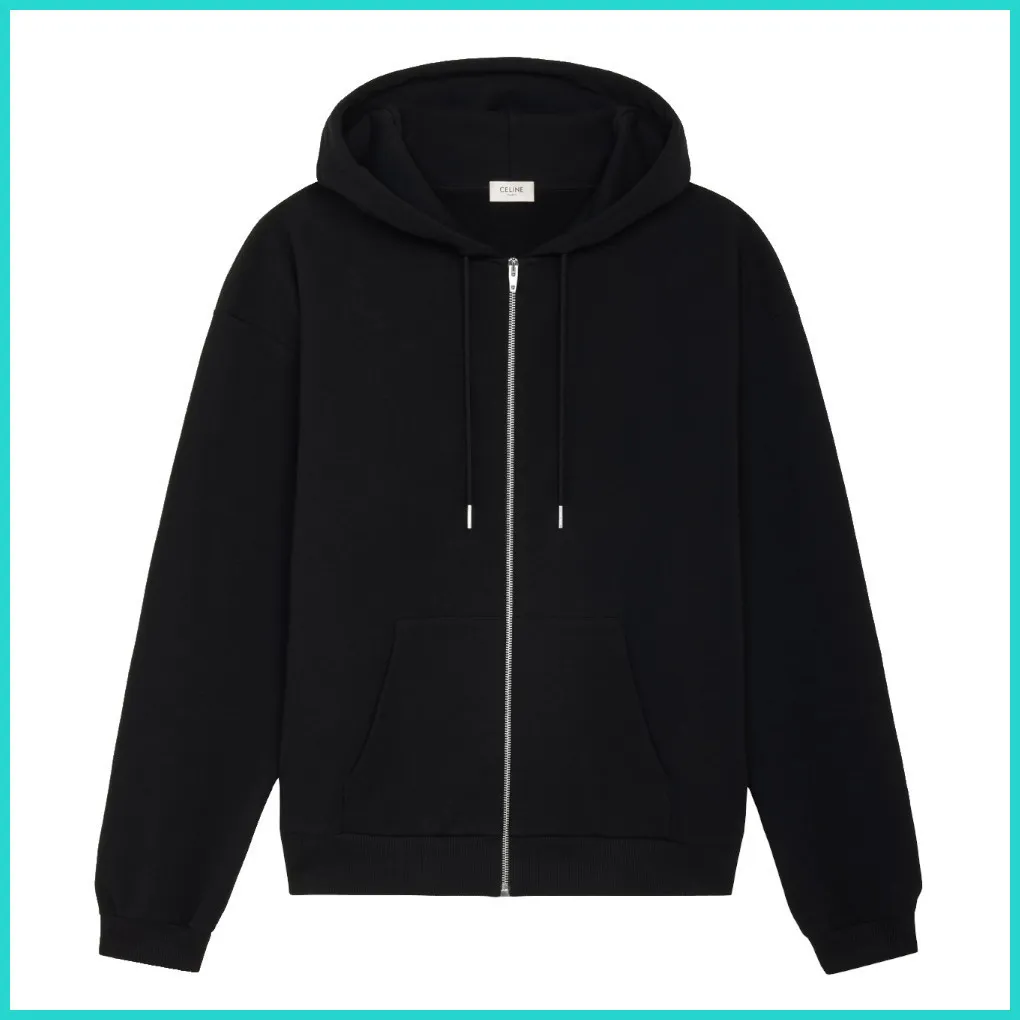 CELINE  |Celine hoodie in cotton fleece