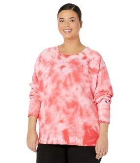 Champion Plus Size Fleece Dye Crew Women's