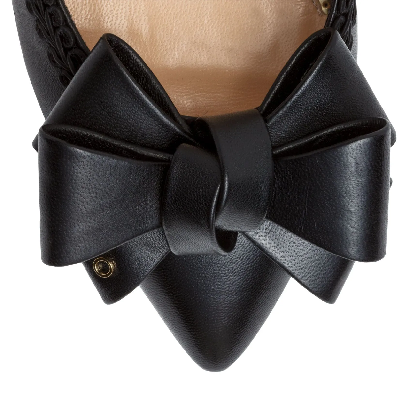 Charlotte Olympia Black 100 leather mules