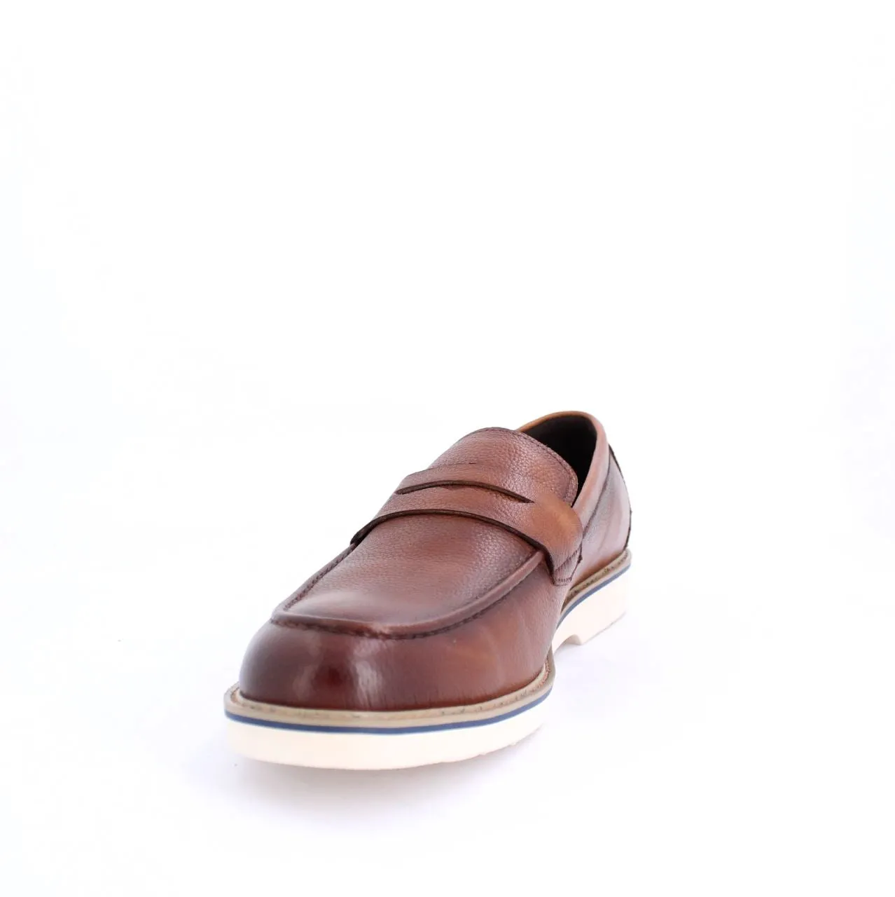 CHARLTONS MENS LEATHER LOAFERS-TAN