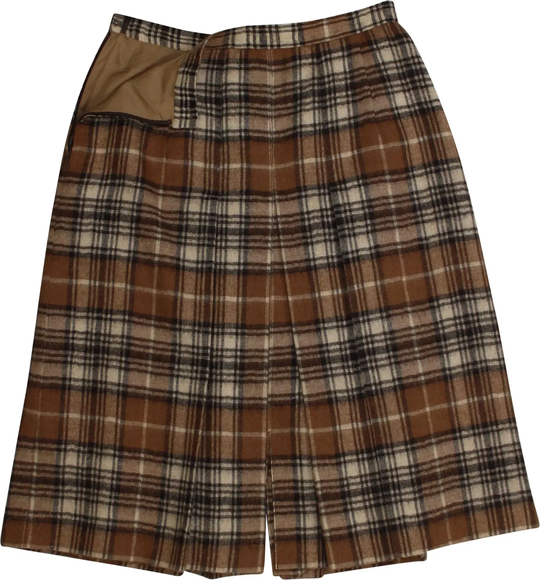 Checked Pleated Skirt | ThriftTale
