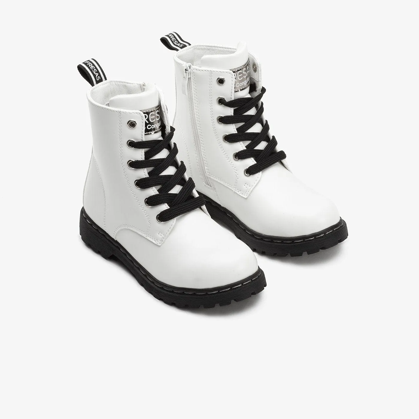 Children's White Antik Boots