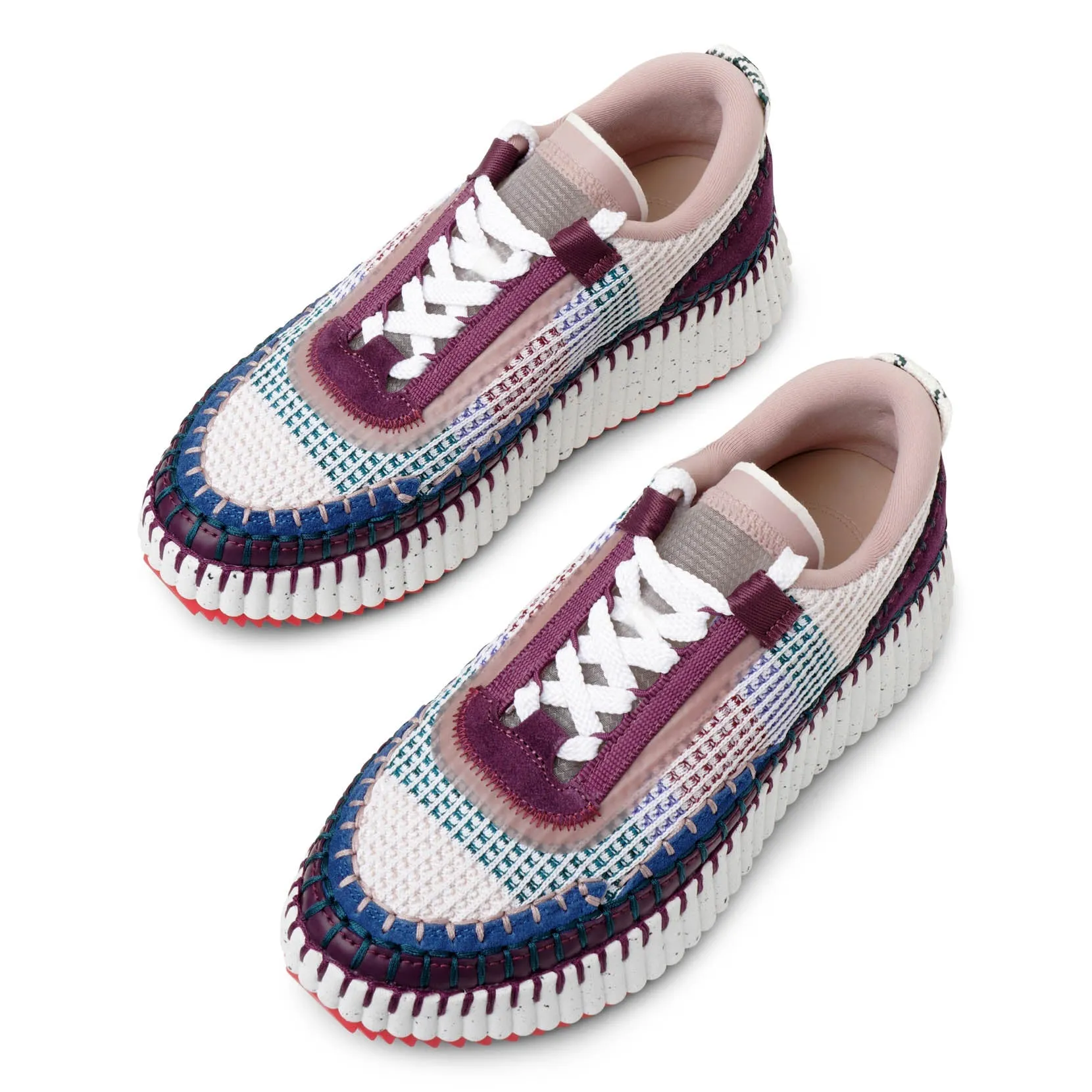 Chloé Nama blush purple sneakers