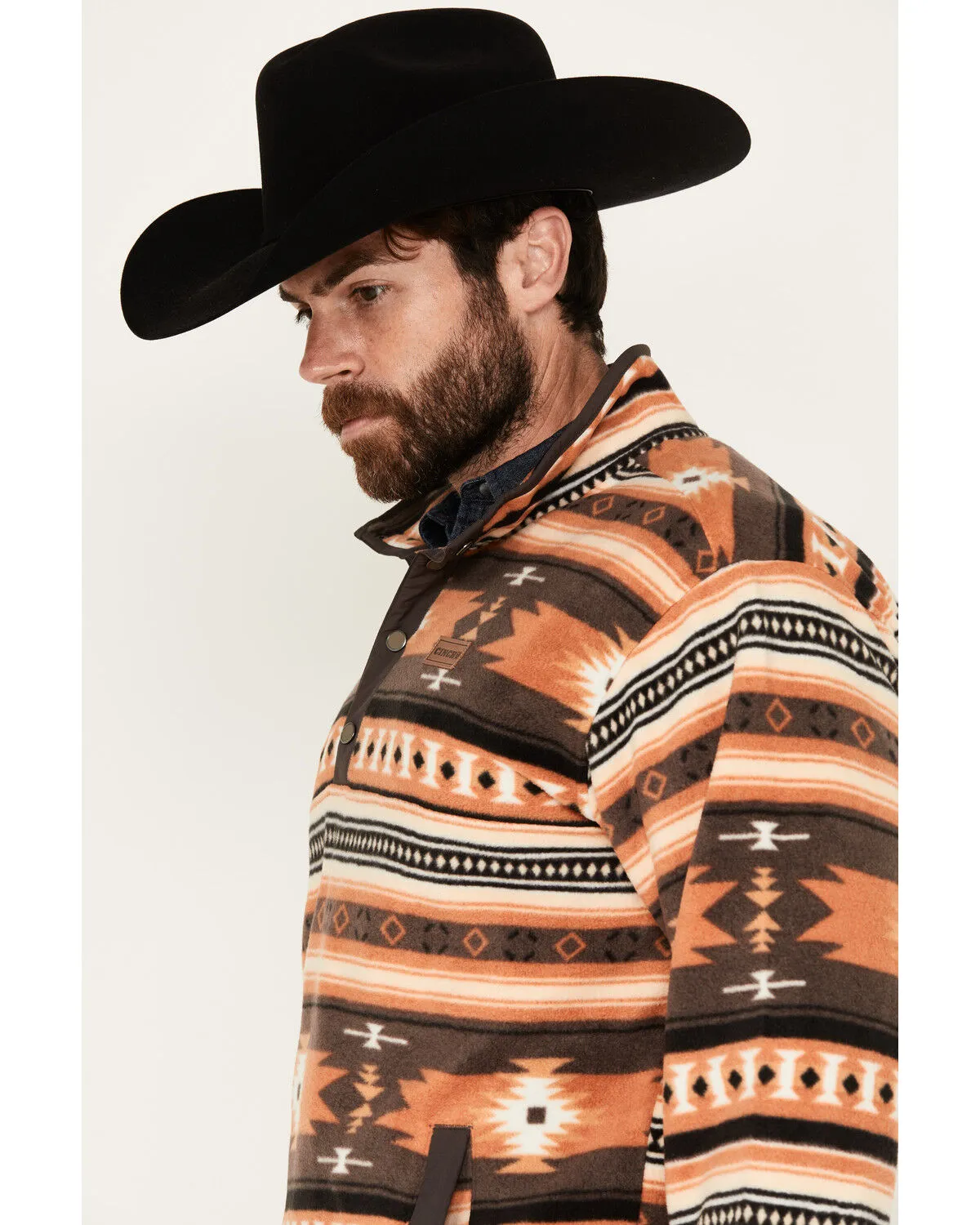 Cinch Men's Southwestern Print 1/4 Snap Pullover